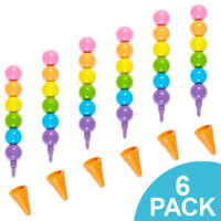 Rainbow Scoops Stacking Erasable Crayons