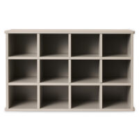 Gray Cubby Storage Shelf