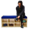 Double-Bin Book Bench