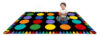 Colorful Crayon Circles Neon Carpet (5'4'' x 7'8'')