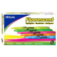 Fluorescent Highlighters Pack (12 ct.)