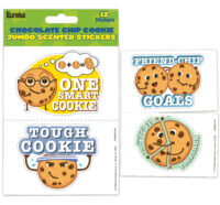 Jumbo Chocolate Chip Scented Stickers (12 pcs.)