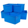 Double-Wide Blue Book Bins Set (6 ct.)