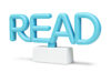 READ Neon Desktop Sign with Stand