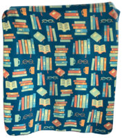 Book-Pattern Fleece Blanket