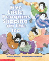 Five Little Penguins Slipping on the Ice