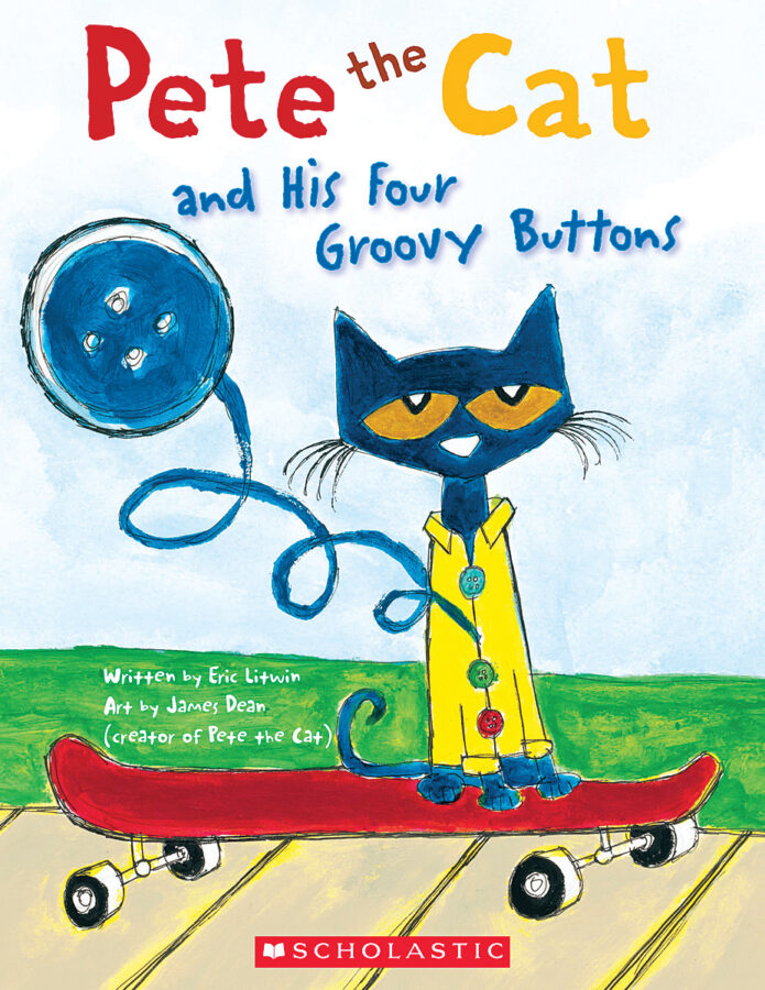 Pete the Cat and His Four Groovy Buttons by Eric Litwin (Paperback)