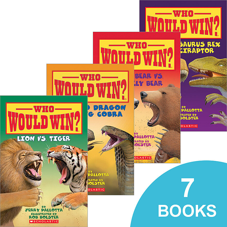 Who Would Win? Land Predators Pack by Jerry Pallotta (Book Pack 