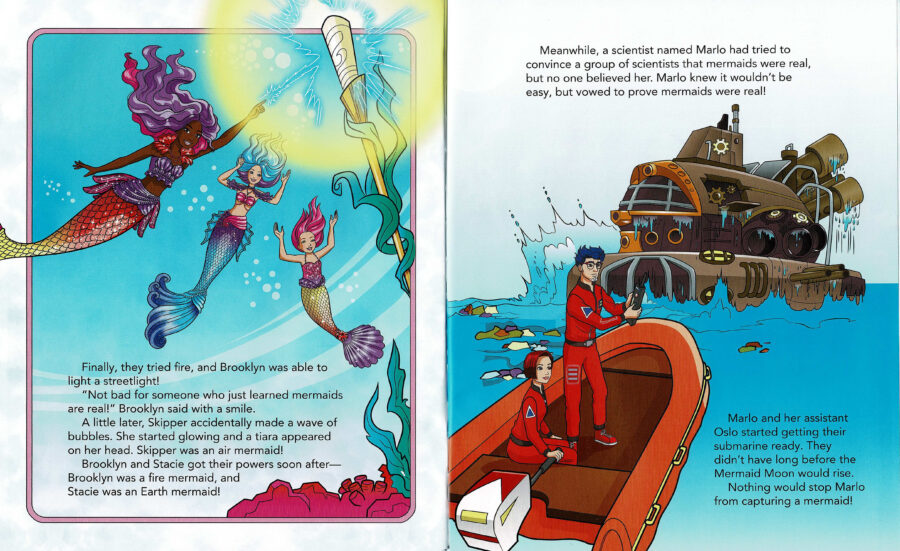 Barbie mermaid book on sale
