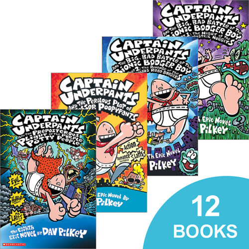 Captain Underpants: 10 Book Set