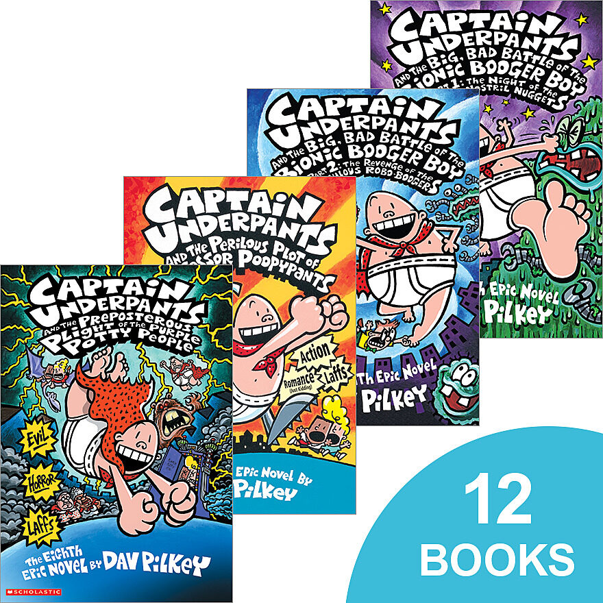Captain Underpants Full Color Set 1 10: Books 