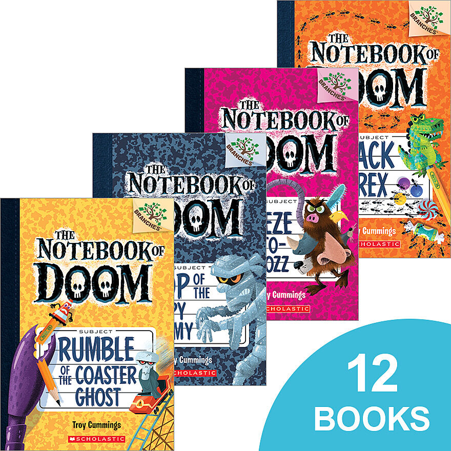 The Notebook of Doom #1–#12 Pack by Troy Cummings (Book Pack 