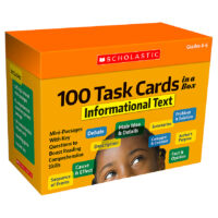 100 Task Cards in a Box: Informational Text