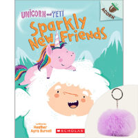 Unicorn and Yeti: Sparkly New Friends Book and Key Chain Set