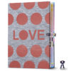 Love Metallic Dot Diary