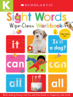 Scholastic Early Learners Sight Words Wipe-Clean Workbook: Kindergarten