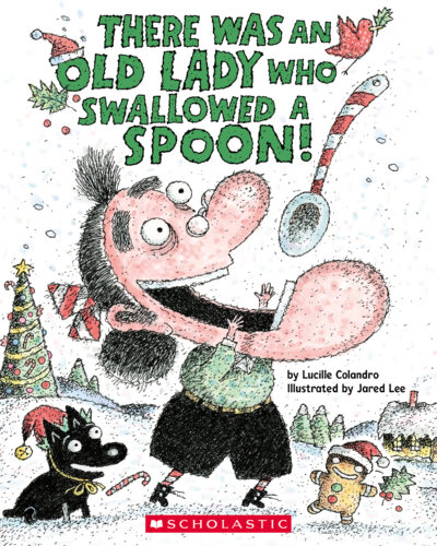 thumbnail image 2 of There Was An Old Lady Who Swallowed Some Books! By Lucille Colandro - Paperback (Very Good Condition, Illustrated By Jared Lee) 2 of 4
