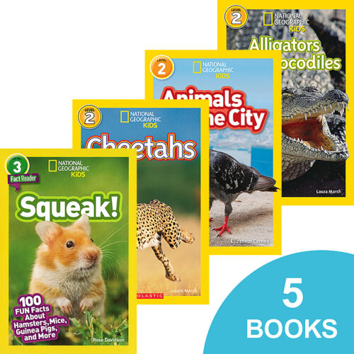 National Geographic Kids Animal Reader 5 Pack Book Pack