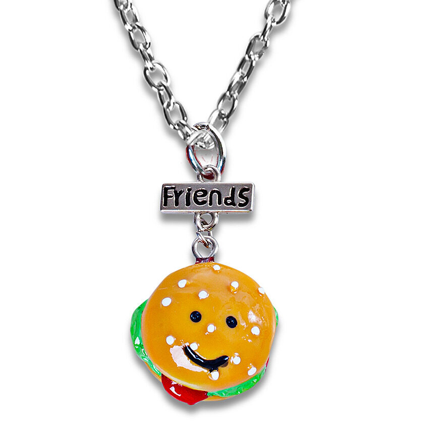 Wish Upon A Sleepover Plus Cheeseburger And Fries Necklaces