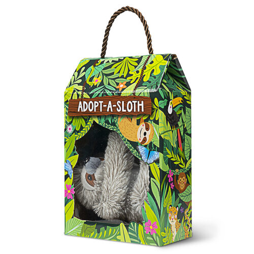 Sloth plush sales adoption kit