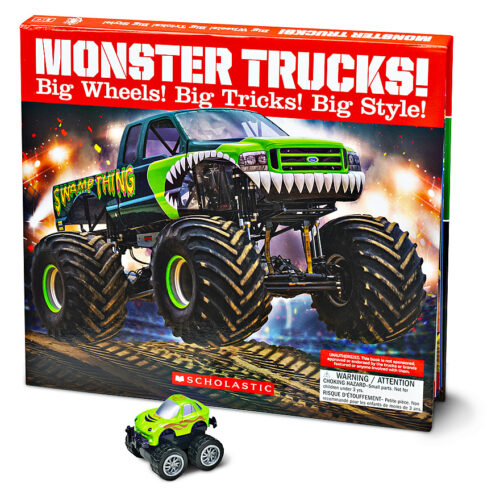 Small Monster Truck Kids Name Labels