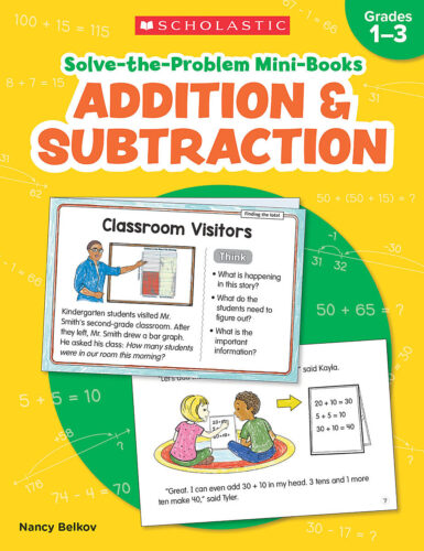 Solve-the-Problem Mini-Books: Addition & Subtraction by Nancy Belkov  (Workbook)