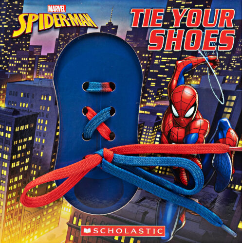 Spiderman on a hangtag. Get yours today! #spiderman #shoelace