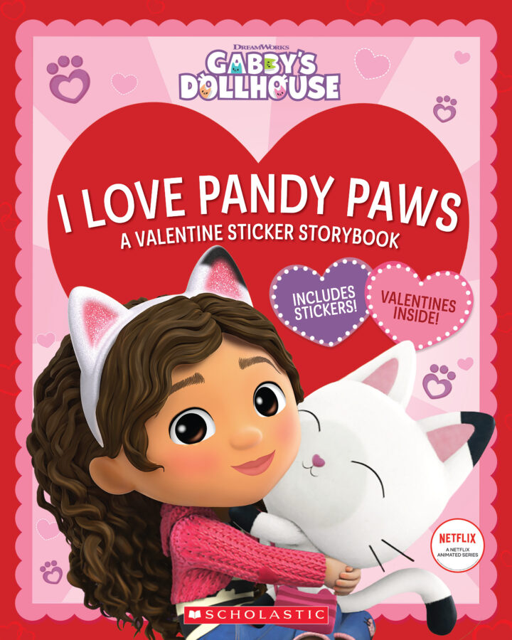 Gabby's Dollhouse: I Love Pandy Paws: A Valentine Sticker Storybook (Sticker  Book)