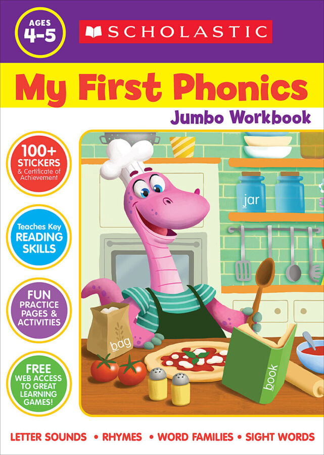 My First Phonics Jumbo Workbook (Workbook) | Scholastic Book Clubs