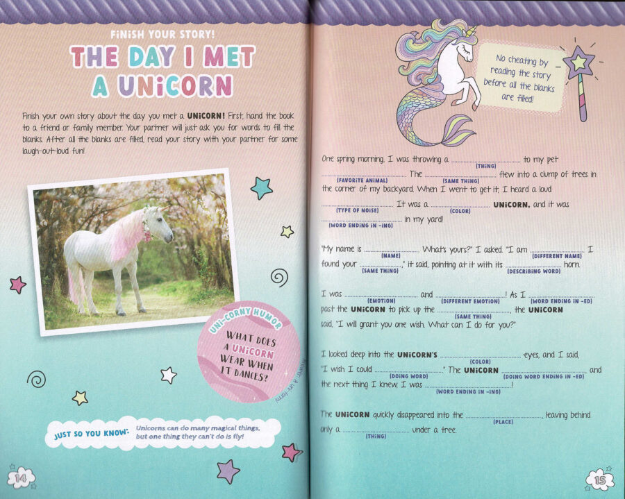 Unicorn Activity Book: For Kids Ages 8-12 100 pages of Fun Educational  Activities for Kids, 8.5 x 11 inches (Paperback)