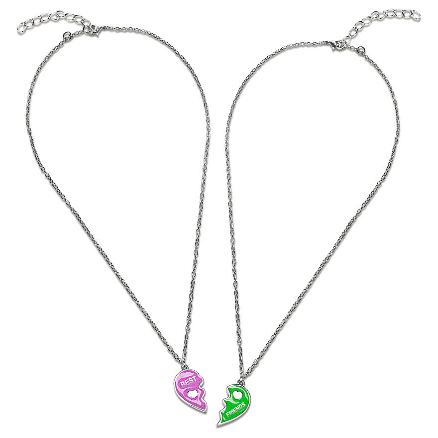 Justice best 2024 friend necklaces