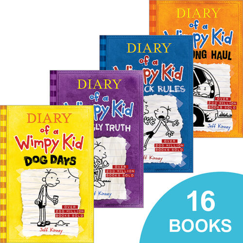 Diary of a Wimpy Kid 16-Pack by Jeff Kinney (Book Pack