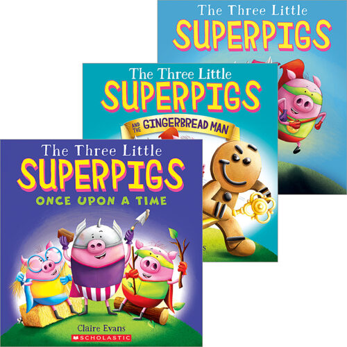 The Three Little Superpigs Trio by Claire Evans (Book Pack