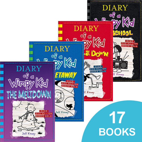 Diary of Wimpy Kid 7 Books Set by Jeff Kinney No Brainer, Diper