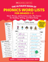 The Ultimate Book of Phonics Word Lists for Grades 1–2