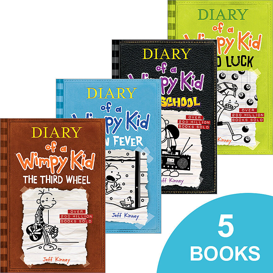 Diary of a Wimpy Kid #6-#10 Pack by Jeff Kinney (Book Pack)