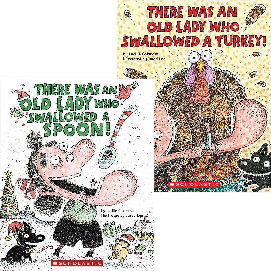 There Was an Old Lady...Holiday Fun Pack by Lucille Colandro (Book