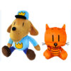 Giant Dog Man and Petey Plush Set