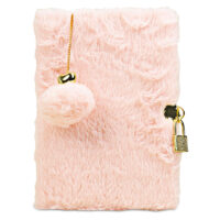 Plush Pink Diary with Charm