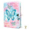 Plush Butterfly Rhinestone Diary