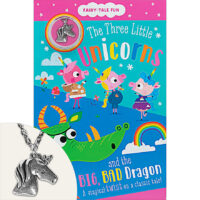 Fairy-Tale Fun: The Three Little Unicorns and the Big, Bad Dragon Plus Necklace