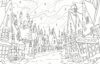 Harry Potter&trade;: A Hogwarts Christmas Coloring Book