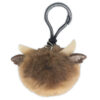 Fluffy Animals with Highland Cow Backpack Charm