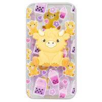 Highland Cow Boba Squishy Case
