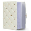 Quilted Gold Studded Foldover Diary