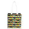 Book-Pattern Reusable Tote Bag
