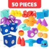 Blockaroo™ Magnetic Foam Builders 50-Piece Set
