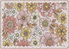 Retro Floral Carpet (5' x 7'6")