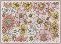 Retro Floral Carpet (5' x 7'6")