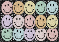 Smiley Rainbow on Notebook Carpet (5' x 7'6")